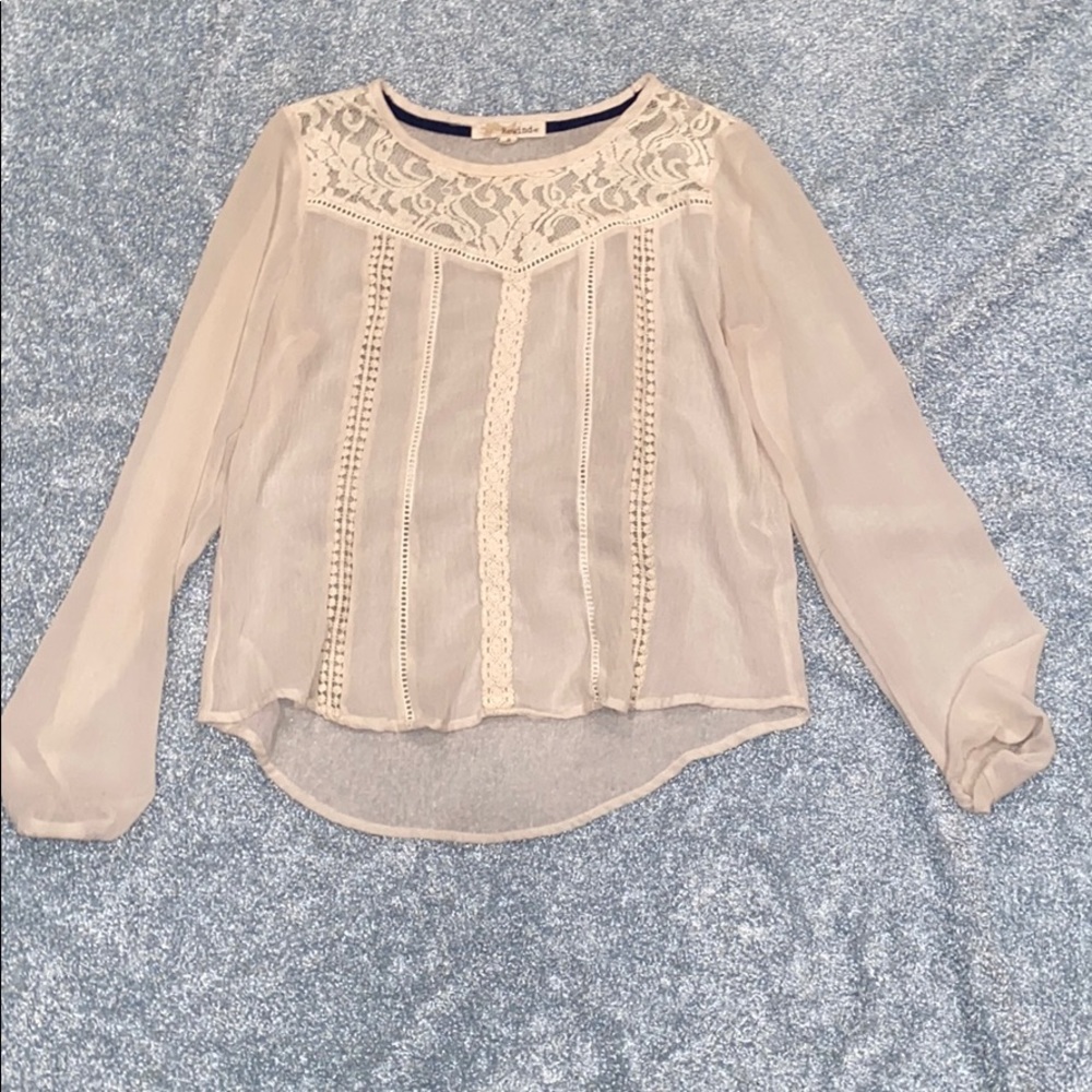 Lacey chiffon shirt